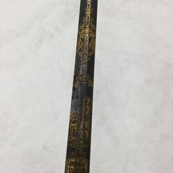 Detail of sword blade.