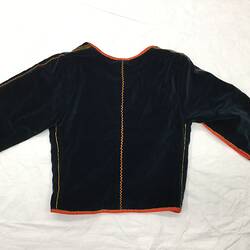 HT 57683.3, Jacket - Men's, Velvet, Iole Crovetti Marino, Sardinia, Italy, 1950s (CULTURAL IDENTITY), Object, Registered