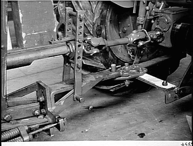 NO. 6 P. T. O. HEADER FITTED TO DAVID BROWN TRACTOR: MARCH 1951