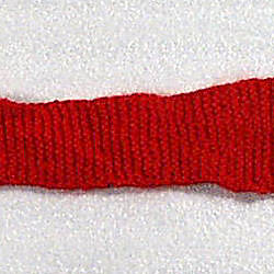 Scarf - Red Wool, Knitted, Argentina, circa 1965