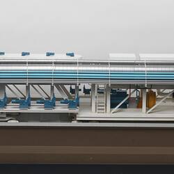 Detail of model for tunnel boring machine. Profile.