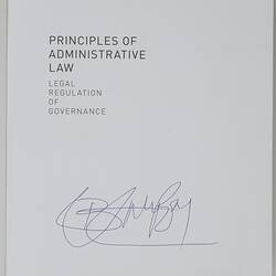 Text Book - 'Principles of Administrative Law', Oxford University Press, 2012: Title page