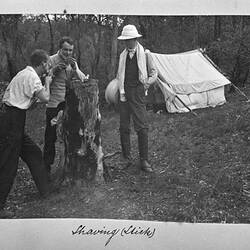 Photograph - 'Shaving', by A.J. Campbell, Lysterfield, Victoria, 1903