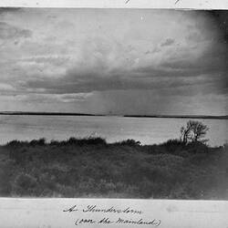 Photograph - 'A Thunderstorm Over the Mainland', by A.J. Campbell, Phillip Island, Victoria, Nov 1896