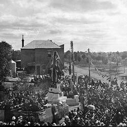 Negative - Unveiling the Soldier's Memorial, Nhill, Victoria, 1921