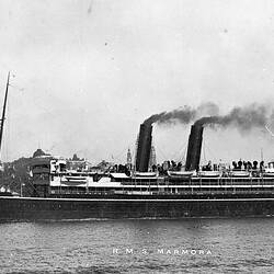 Negative - RMS Marmora, Sydney, New South Wales, Apr 1913