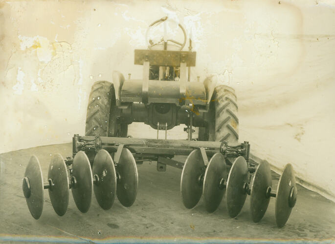 Photograph - Tractor with cultivator