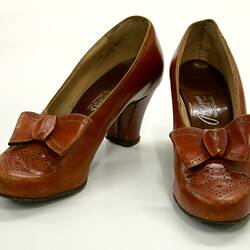 Shoes - Paragon, Court, Brown, 1930s