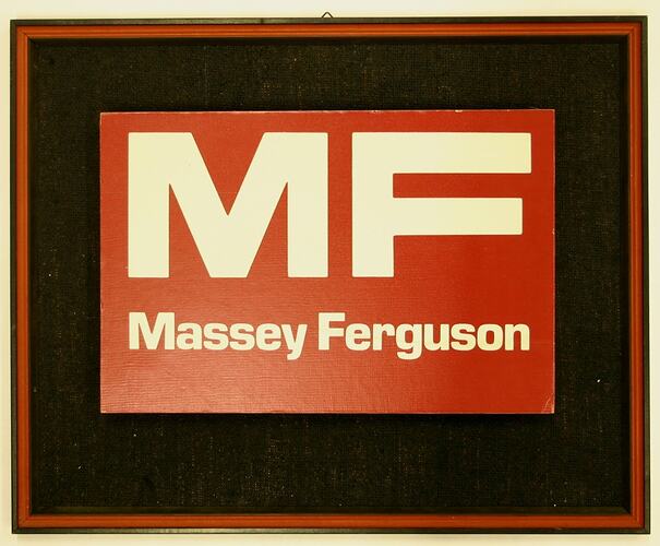 Framed Massey Ferguson Logo