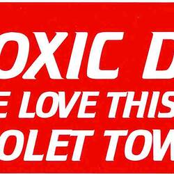 Sticker - No Toxic Dump, Women on Farms Gathering, Horsham, 2004
