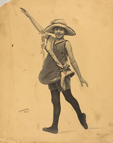 Digital Photograph - Girl in Dancing Costume, circa 1924
