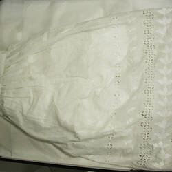 Christening Gown - White Cotton, circa 1947