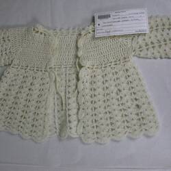 Matinee Jacket - Cream, Crocheted, circa 1947-1949