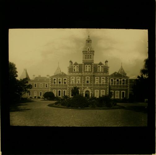 Lantern Slide - Royal Victorian Institute for the Blind, Institute Building, circa 1900