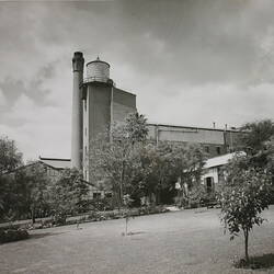 Photograph - Factory, Chimneys and Garden, Kodak, Abbotsford, early 20th Century