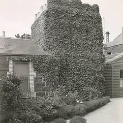 Photograph - South East Corner of Yarra Grange Cottage and Caretaker's Cottage, Kodak Factory, Abbotsford, mid 20th century