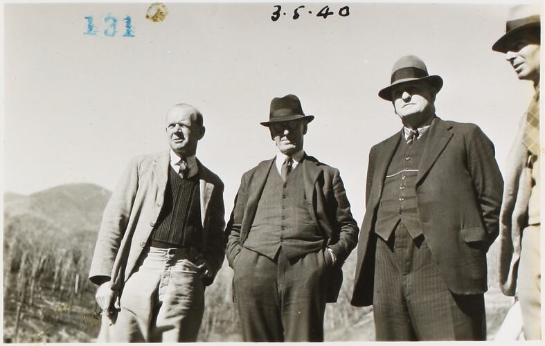 Photograph - State Electricity Commission, Group of Four Men, Victoria, May 1940
