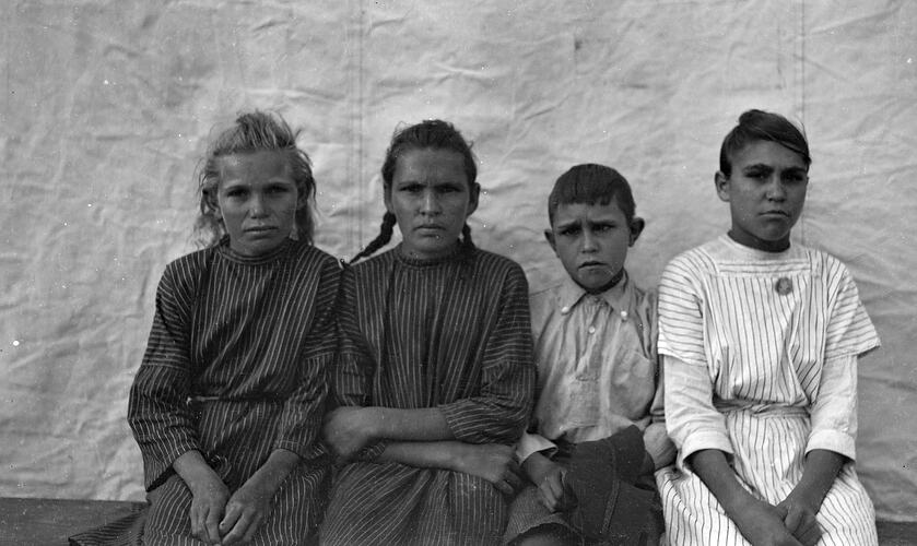 Portrait of four children