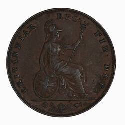 Coin - Farthing, Queen Victoria, Great Britain, 1857 (Reverse)