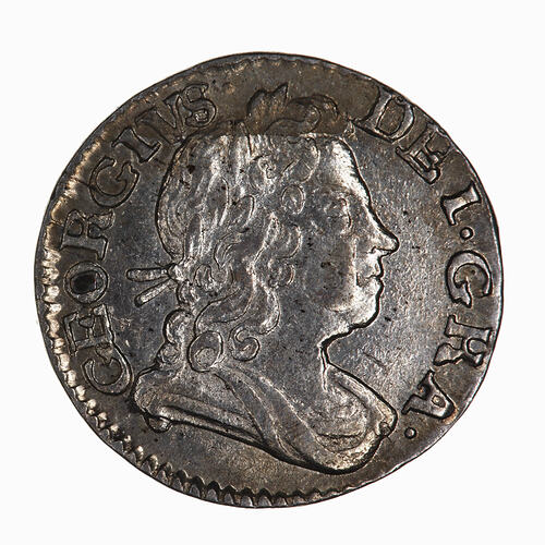 Coin - Penny, George I, England, Great Britain, 1716 (Obverse)