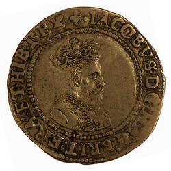 Coin - Britain Crown, James I, Great Britain, 1604-1605 (Obverse)
