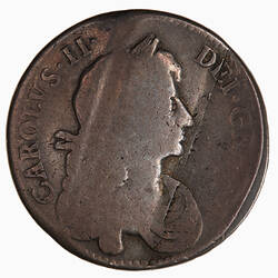 Coin - Halfcrown, Charles II, Great Britain, 1671 (Obverse)