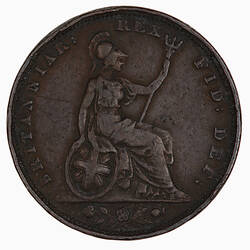 Coin - Farthing, George IV, Great Britain, 1827 (Reverse)