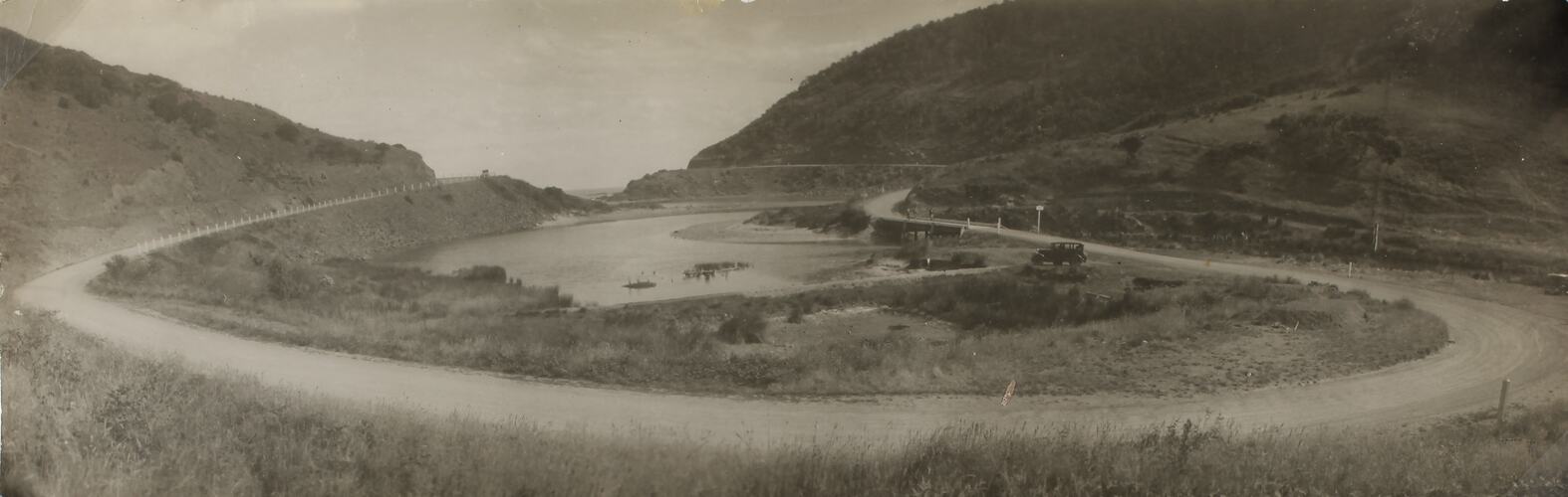 Photograph - Coastal Landscape, The Great Ocean Road, St George River, Lorne District, Victoria, 1930s