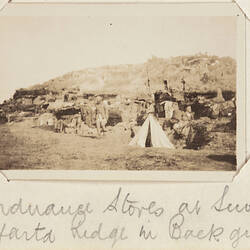 Photograph - 'Ordnance Stores at Suvla', Gallipoli, Private John Lord, World War I, 1915