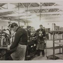 Photograph - Hecla Electrics Pty Ltd, Factory Workers Assembling Auto-Safety Kettles, circa 1920