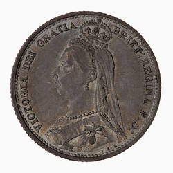 Coin - Sixpence, Queen Victoria, Great Britain, 1888