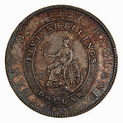 Coin - Emergency Bank of England Dollar, George III, Great Britain, 1804-1811 (Reverse)