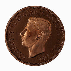 Proof Coin - Farthing, George VI, Great Britain, 1949 (Obverse)