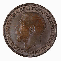 Coin - Farthing, George V, Great Britain, 1925 (Obverse)