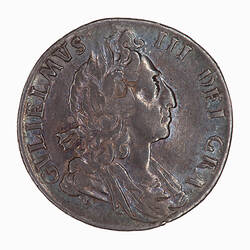 Coin - Sixpence, William III, Great Britain, 1697 (Obverse)