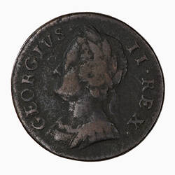 Coin - Farthing, George II, Great Britain, 1746 (Obverse)