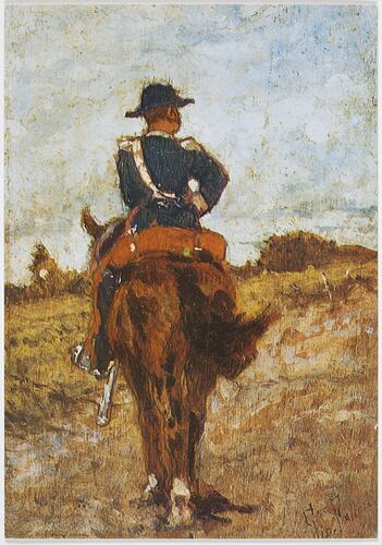 Postcard - Carabiniere on a Horse
