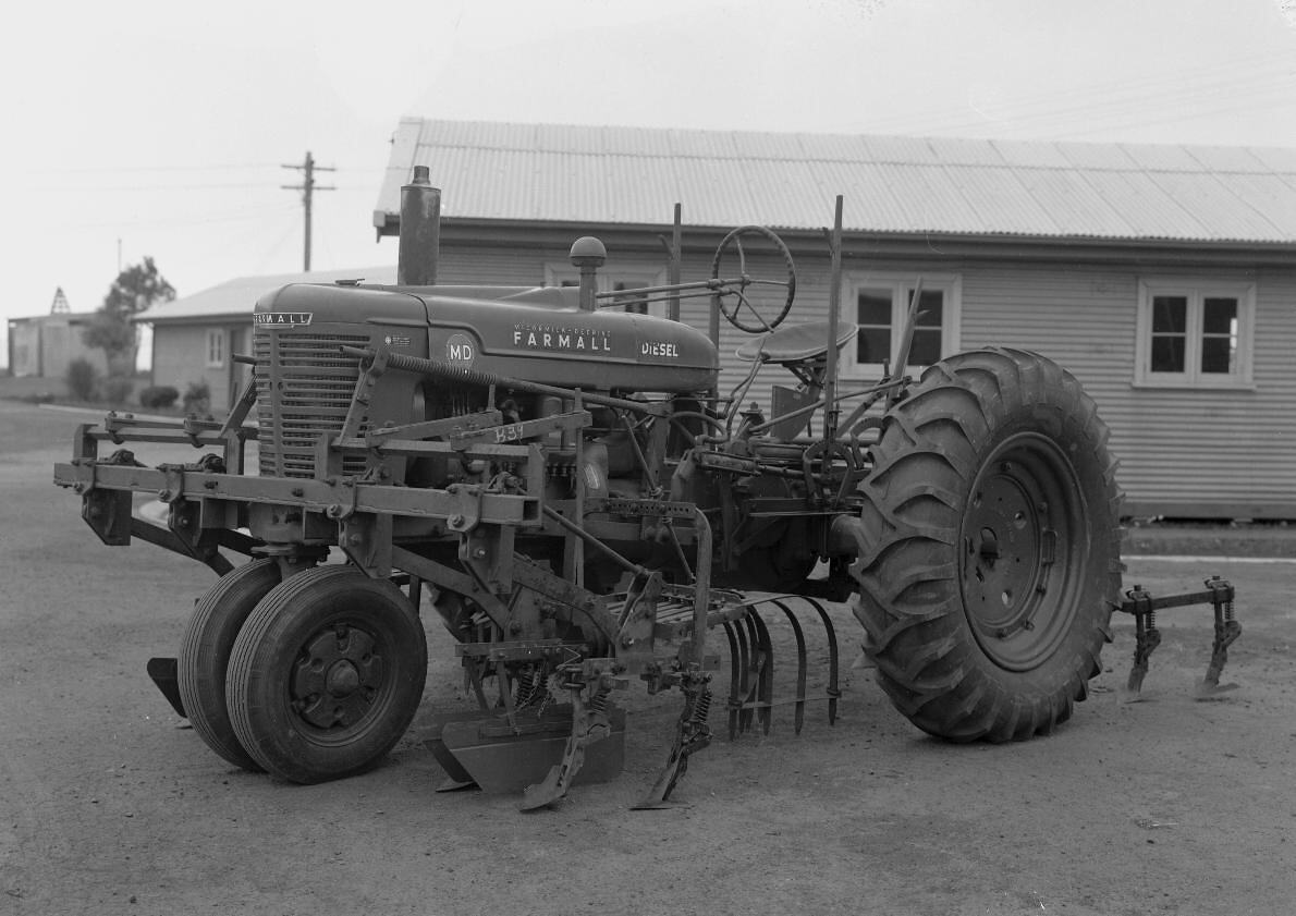 Negative - International Harvester, Farmall MD Tractor & Two-Row