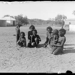 Arrernte boys at Alice Springs Telegraph Station, Alice Springs, Central Australia, 3 May 1901