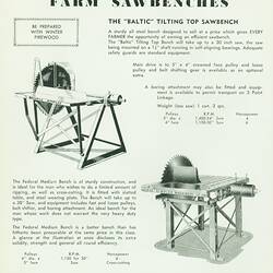 Farm Saw Benches