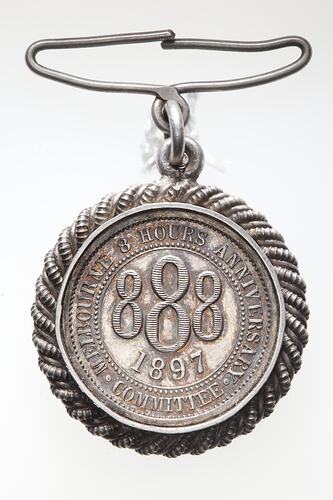 Medal - 8 Hours Anniversary Committee Melbourne, 1897, Australia, 1897
