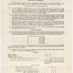 Form - Application for Board and Lodging, Issued to Ron Booth, Commonwealth Hostels Ltd, 20 Jun 1956