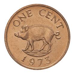 Coin - 1 Cent, Bermuda, 1973