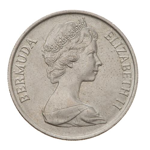 Coin 25 Cents Bermuda 1973