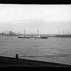 Glass Negative - HMS Wallaroo, Port Melbourne, Victoria, May 1898