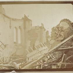 Photograph - Church Ruins, Favreuil, France, Sergeant John Lord, World War I, 1917