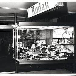 Photograph - Kodak Australasia Pty Ltd, Shop Front Display, Christmas, Launceston, Tasmania, circa 1960s