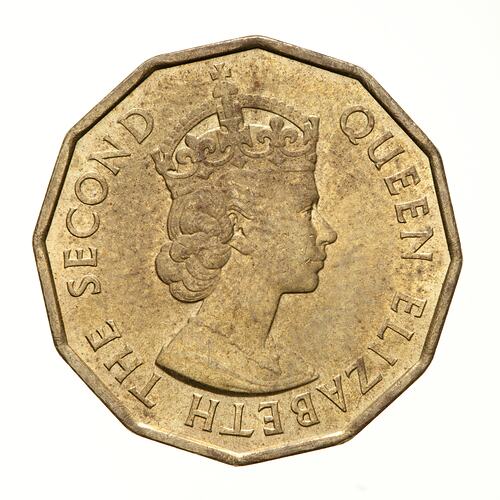 Coin - 3 Pence, Fiji, 1961