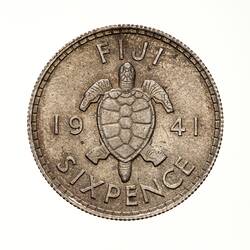 Coin - 6 Pence, Fiji, 1941