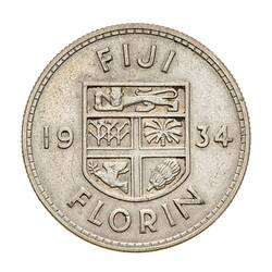Coin - Florin (2 Shillings), Fiji, 1934